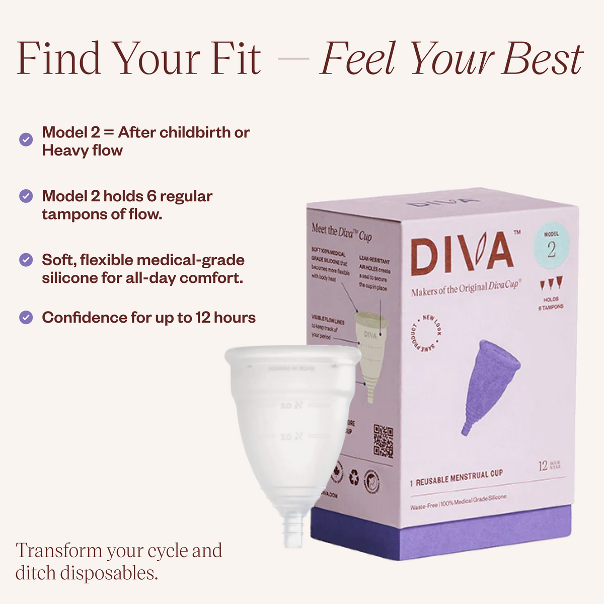 DIVA™ Cup Model 2